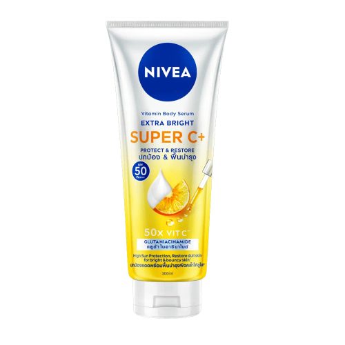Nivea Extra Bright Super C+ SPF50 Vitamin Serum 170ml (50x Vit C Gluta Niacinamide)