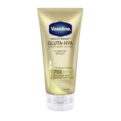 Vaseline Gluta-Hya Serum Burst Lotion Flawless Bright 170ml (70X Astaxanthin & Dual UV Filters)