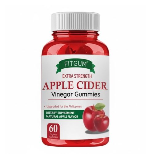 Fitgum Extra Strength Apple Cider Vinegar Gummies – 60 Organic Gummies
