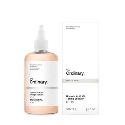 The Ordinary Glycolic Acid 7% Toning Solution 100ml ( Offers mild exfoliation for improved skin radiance and visible clarity )